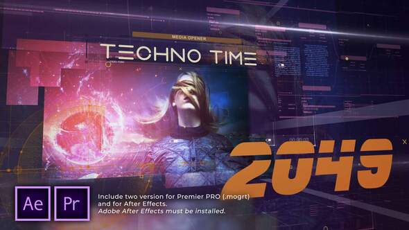 Techno Time 2049 Media Opener