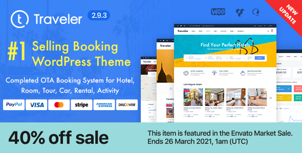 Travel Booking WordPress Theme