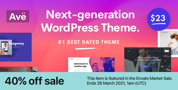 Ave - Responsive Multi-Purpose WordPress Theme