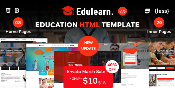 Edulearn - Education HTML Template