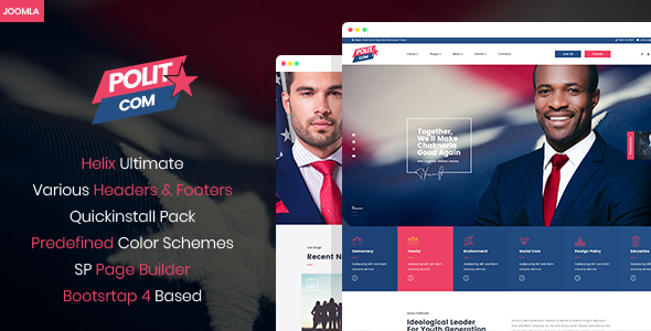 Polytico - Multipurpose Political And NGO Joomla Template