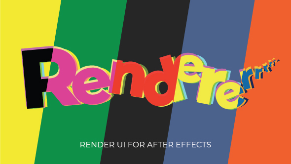 Renderer | Minimalistic Render UI Script for After Effects