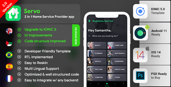 Home Service Finder| Provider| Booking Android + iOS App Template | 2 Apps | Handyman App | IONIC 5