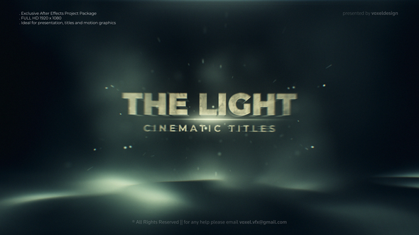 The Light Cinematic Title