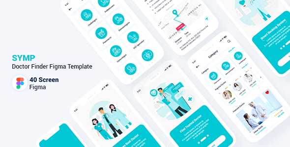 Symp – Doctor Finder Figma Template