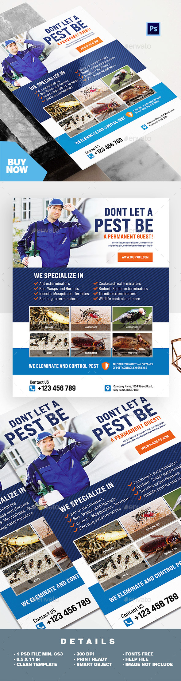 Professional Pest Control Services Flyer