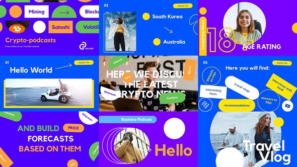 Bright YouTube Intro 3 in 1 alt
