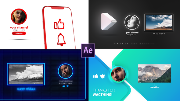 Youtube Endcards Pack alt