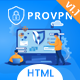Provpn | Multipurpose VPN HTML Template with WHMCS - ThemeForest Item for Sale