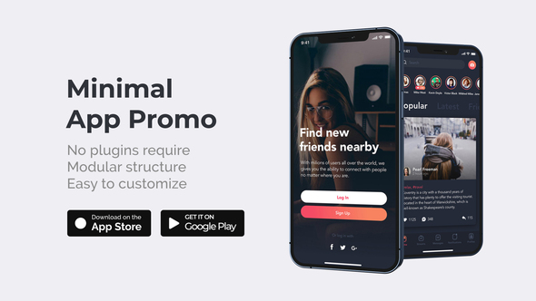 Clean Minimal App Promo