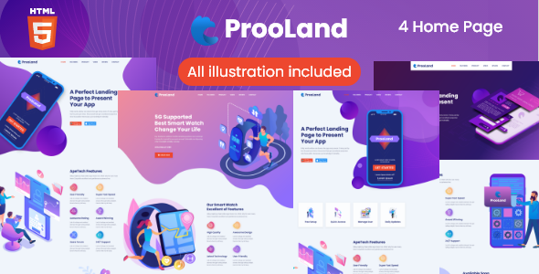 ProoLand – App Landing Page