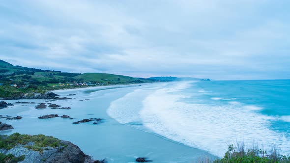 Morning on Pacific Ocean Coastal Line