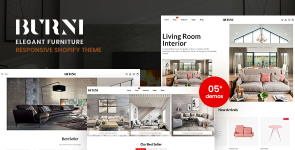 Burni - Tienda de muebles elegantes para Shopify