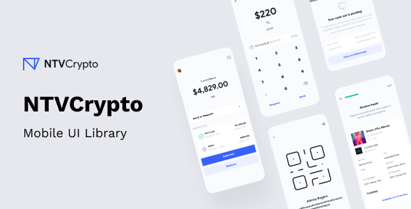 NTVCypto Wallet Mobile UI Library