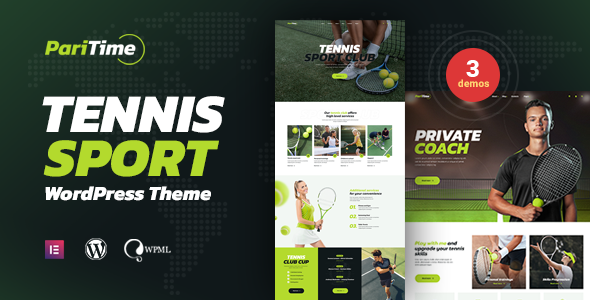 Paritime - Tennis Club WordPress Theme