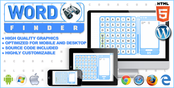 Word Finder - HTML5 Word Game