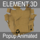 Element 3D(Aniamted) - Popup - Carton(Box) - 3DOcean Item for Sale