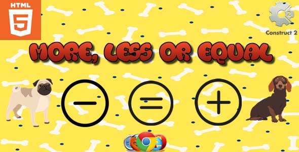 More, less or equal - HTML5 - Attention game