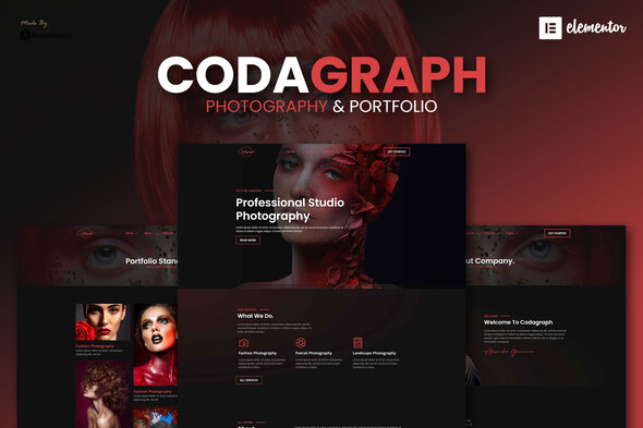 Codagraph - Photography & Portfolio Elementor Template Kit