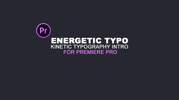 Energetic Typo Kinetic Typography Intro | Essential Graphics | Mogrt