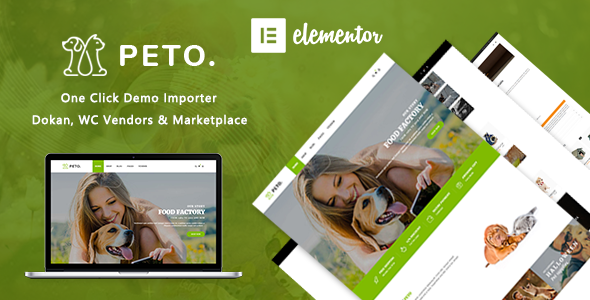 Peto | Animal and Pet Shop WooCommerce WordPress Theme / Themeforest