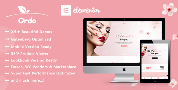Ordo | Natural Cosmetic WooCommerce WordPress Theme / Themeforest