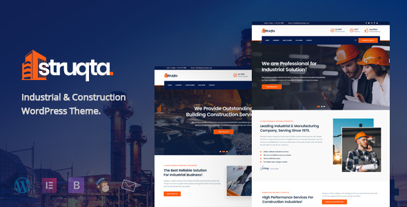 Struqta – Industrial & Construction Elementor WordPress Theme