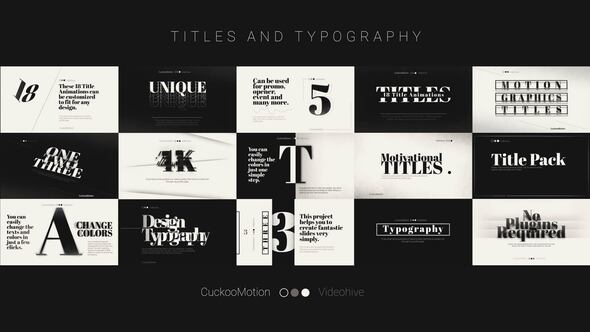 Titles And Typography