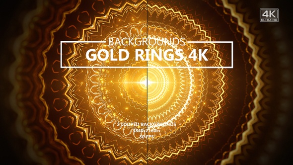 Gold Rings Abstract Backgrounds