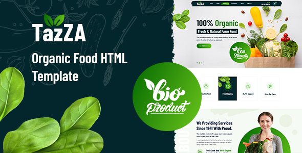 TazZA - Organic Food HTML5 Template