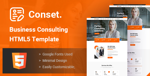 Conset - Business Consulting XD Template