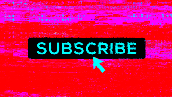 Subscribe Glitch Transition alt