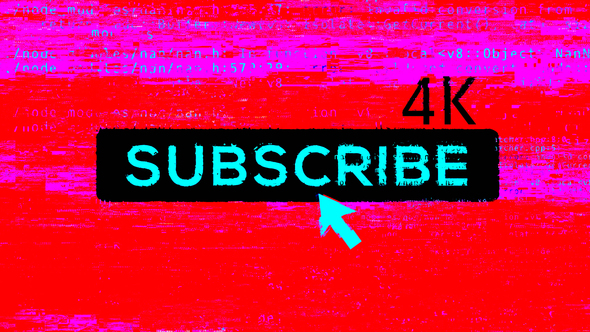 4k Subscribe Glitch Transition alt