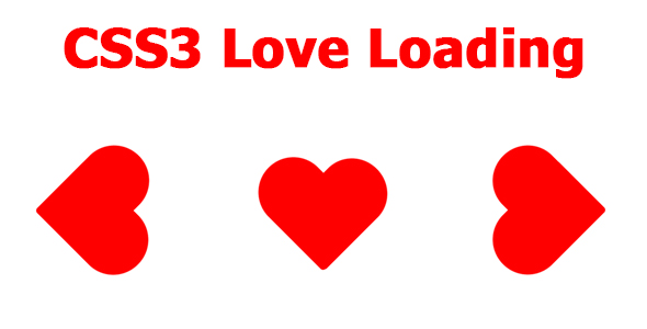 CSS3 Love Loading