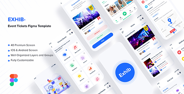 Exhib - Event Tickets Figma Template
