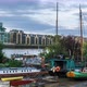Floating Barge Gardens on the River Thames - VideoHive Item for Sale