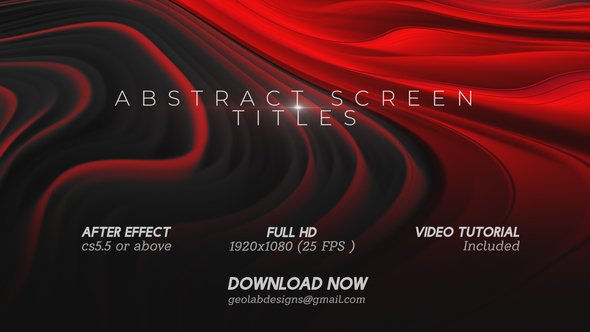 Abstract Screen Titles  l  Abstract Particles  l  Colors Background  l  Abstract Opener