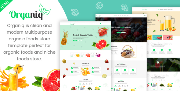 Organiq - Organic Food HTML Template