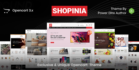 Shopinia - Multipurpose OpenCart 3 Theme