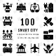 Smart City Unique Glyph Icons - GraphicRiver Item for Sale