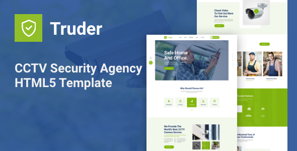 Truder - CCTV Security Service Agency HTML Template