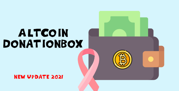 AltCoin DonationBox Shortcode - crypto donate