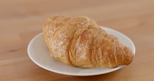 Croissant bread morning breakfast
