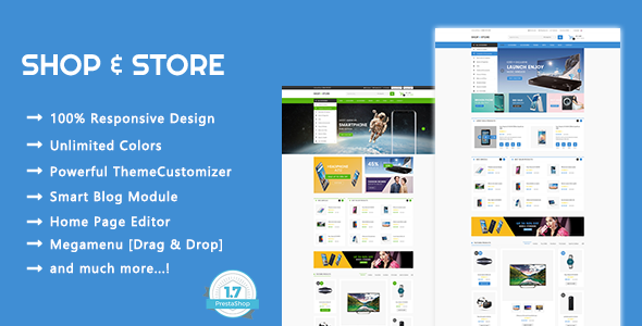 Sklep i sklep - Elektronika i cyfrowy Responsywny motyw PrestaShop 1.7