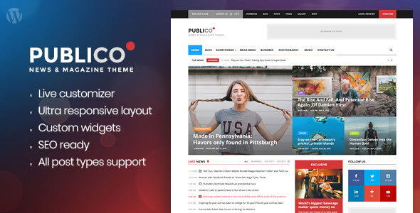 Publico - Modern Magazine WordPress Theme