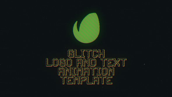 Analog Glitch Logo Animation