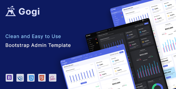 Gogi - Bootstrap 4 Admin & Dashboard Template