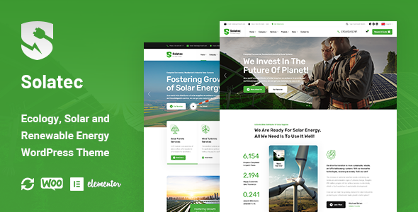 Solatec – Ecology & Solar Energy WordPress Theme