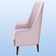 fabric armchair - 3DOcean Item for Sale