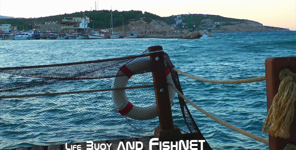 Life Buoy And Fishnet